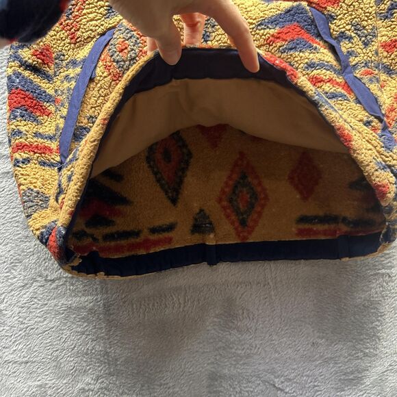 The North Face Fleece Jacket Womens Large Brown Campshire Sherpa Pullover Aztec - Picture 12 of 16